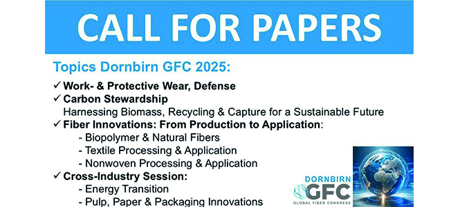 64th Dornbirn Global Fiber Congress (GFC) Disclosed Paper Submission Deadlines